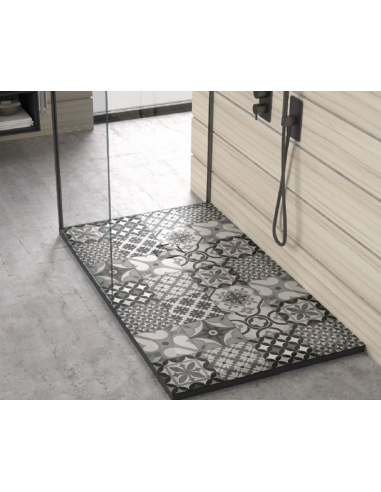 PLATO DE DUCHA DECORADO 3D HIDRAULICO